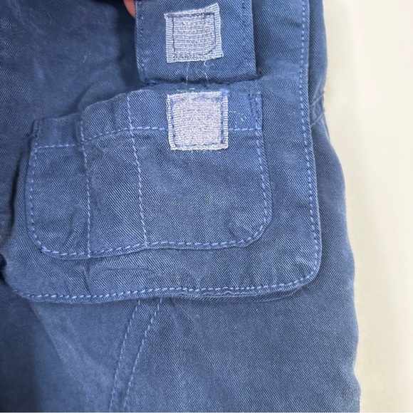 dylan clothing Tencel Cargo Shorts Cuffed and Belted Navy Size 10 - Picture 8 of 9